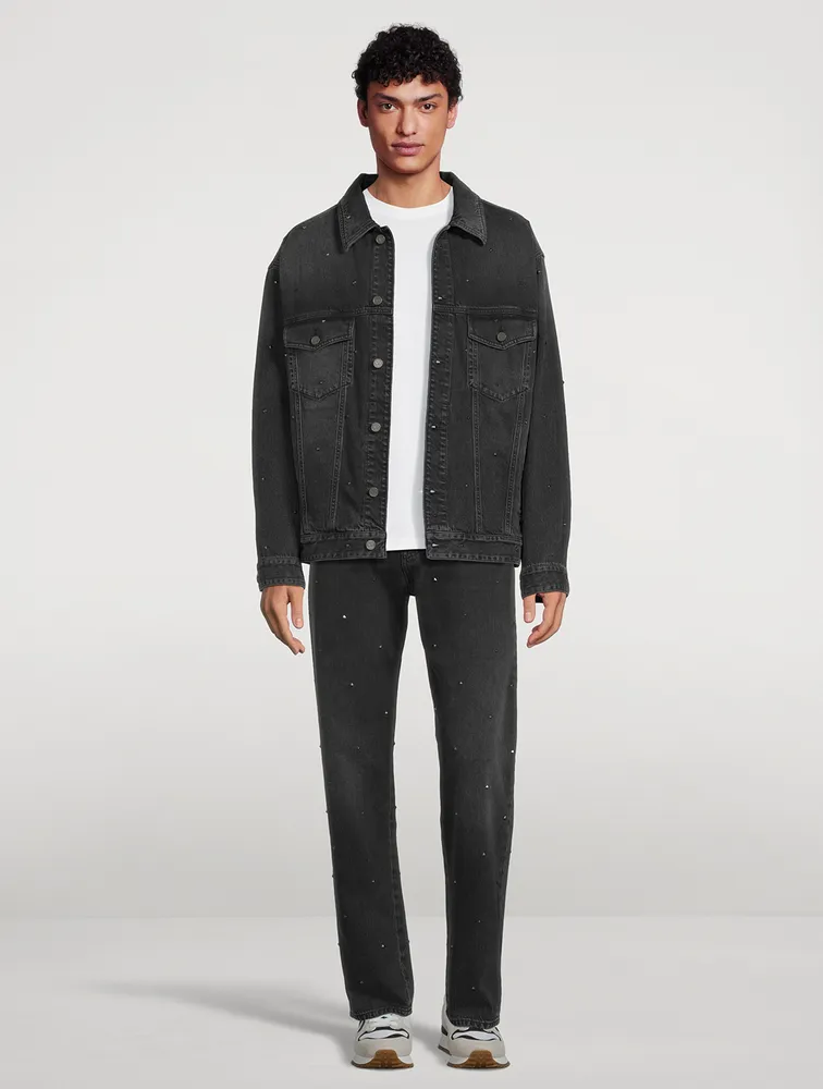 VALENTINO Rockstud Denim Jacket