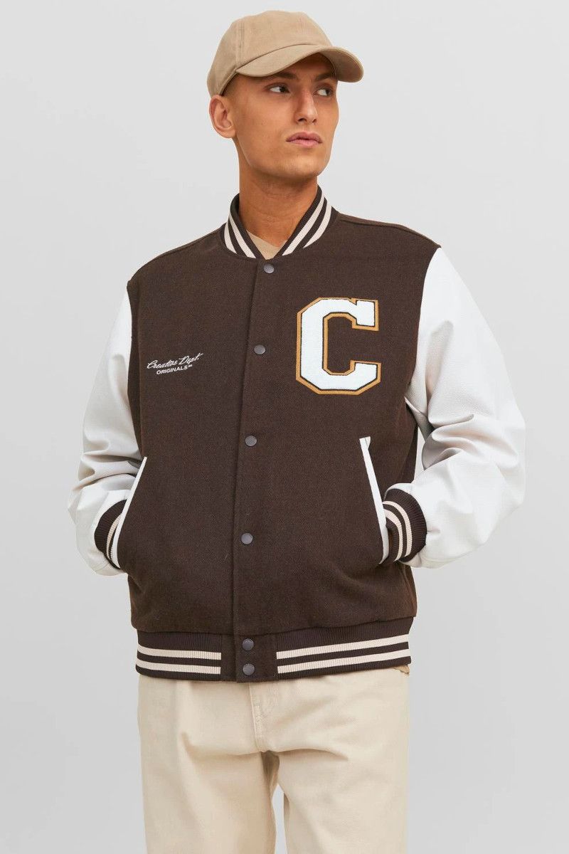 Varsity Jacket Marrone