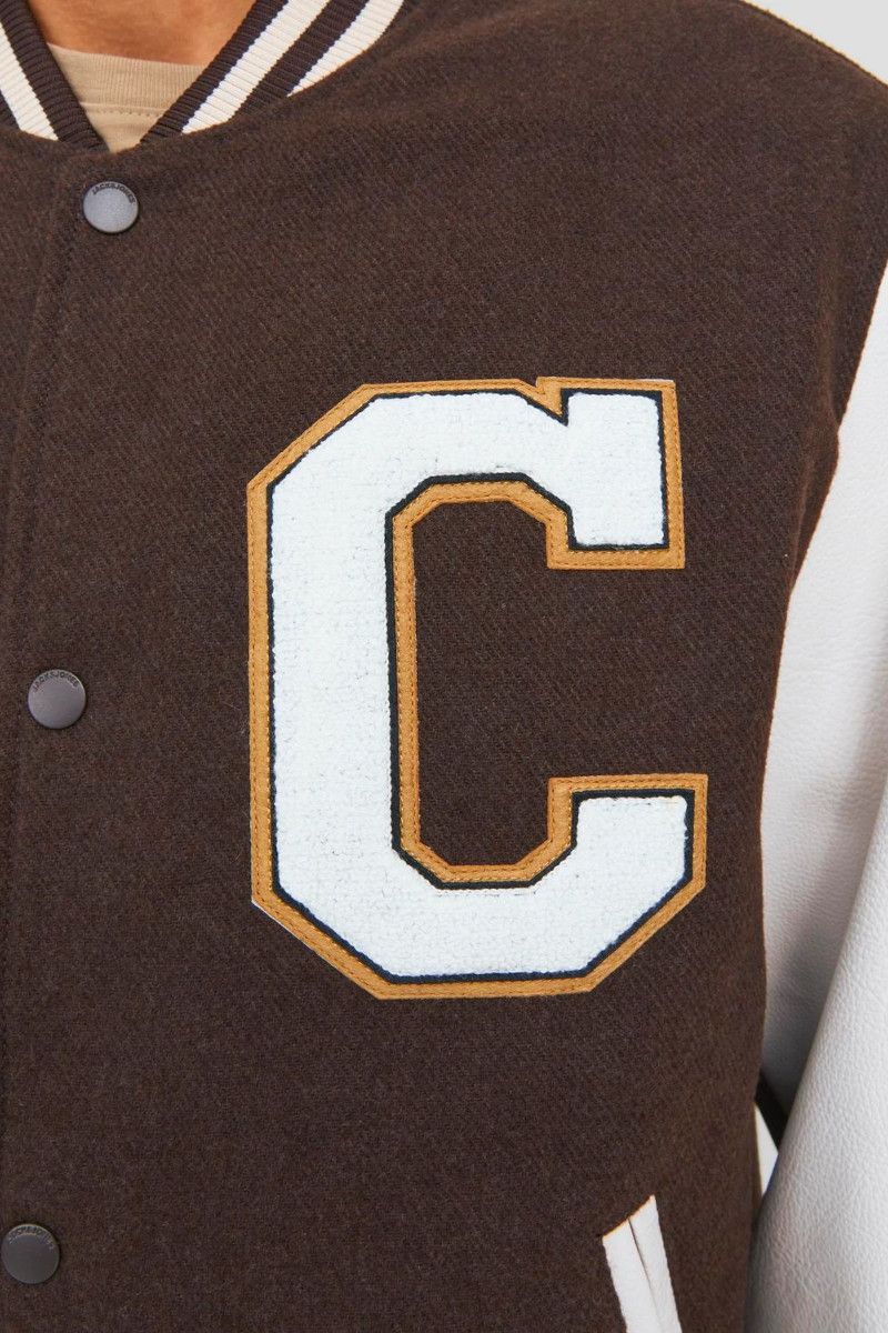 Varsity Jacket Marrone