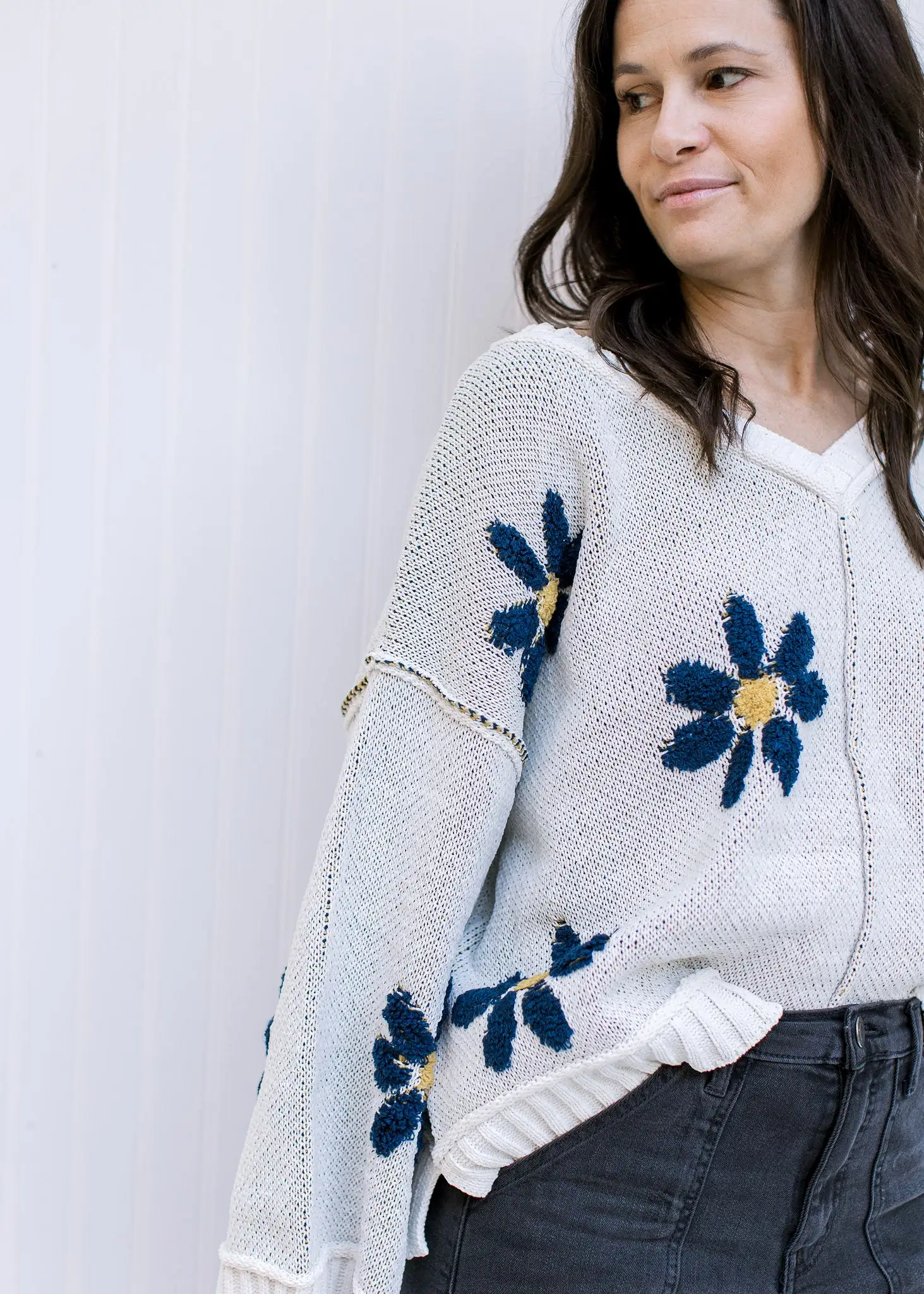 X Daisy Me Ivory Sweater